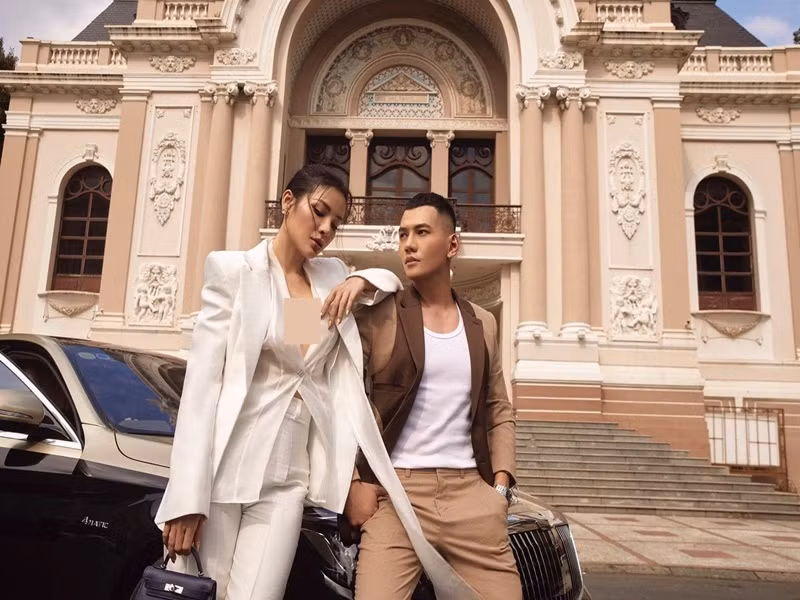 Lý Bình và Phương Trinh Jolie hẹn hò 3 năm qua nhưng đến tháng 3/2021 mới thừa nhận mối quan hệ tình cảm. Ảnh: FB Lý Bình