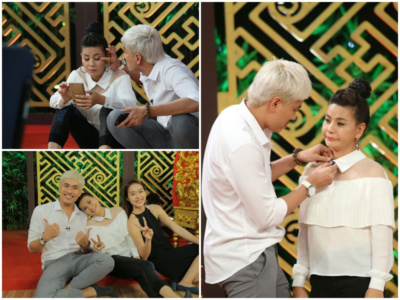 Cát Phượng chia sẻ, sự quan tâm chân thành của Kiều Minh Tuấn dành cho cô và con trai riêng của cô đã khiến cô xiêu lòng. Ảnh: Thế giới điện ảnh