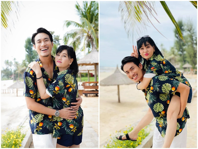 Biết Kiều Minh Tuấn bị viêm xoang dị ứng và thoát vị đĩa đệm, Cát Phượng luôn âm thầm hộ tống, cận kề chăm sóc bạn trai. Ảnh: FB Cát Phượng