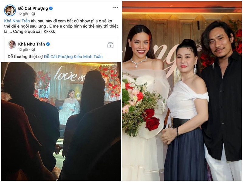 Trong lúc thưởng thức âm nhạc, Kiều Minh Tuấn và Cát Phượng thể hiện tình cảm ngọt ngào bằng cách “móc ngoéo” tay nhau. Ảnh: Đất Việt