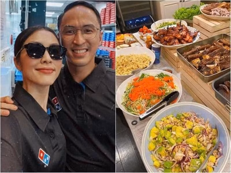 Từ bỏ ánh hào quang của showbiz, Hà Tăng trở thành người vợ, người mẹ đảm đang. Nữ diễn viên thường xuyên vào bếp chuẩn bị bữa ăn cho chồng con. Có thể nói, tài nấu nướng của Hà Tăng ngày càng thăng hạng. Ảnh: Công lý và xã hội