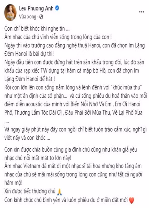 Sao Viet tiec thuong nhac si Phu Quang qua doi