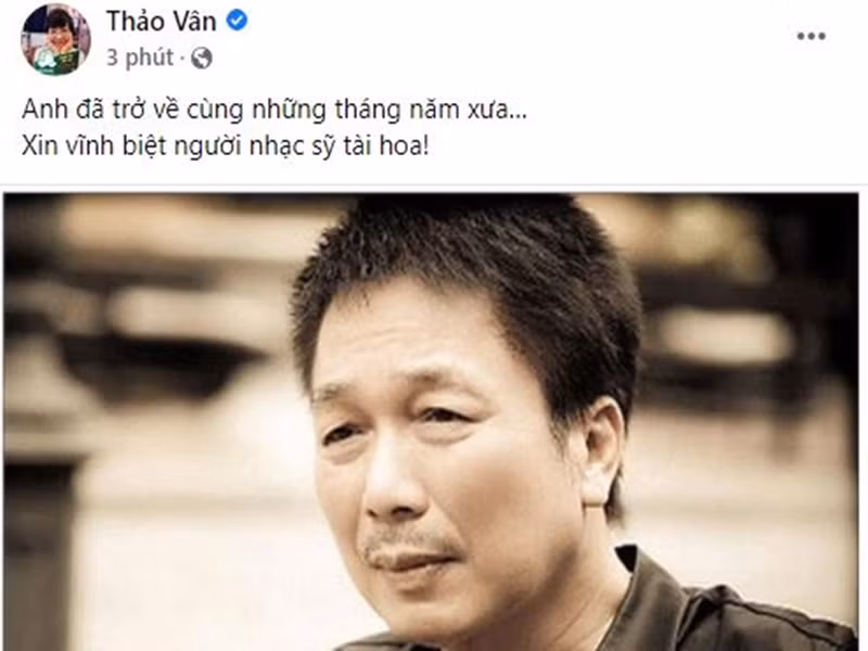 MC Thảo Vân nghẹn ngào gửi lời vĩnh biệt đến người nhạc sĩ tài hoa Phú Quang.