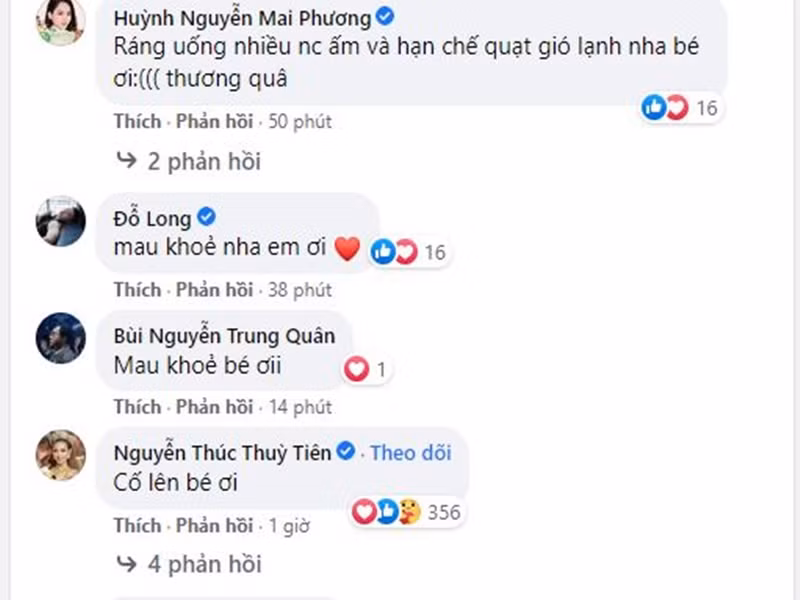 Thùy Tiên cũng gửi lời động viên đến Hoa hậu Đỗ Thị Hà.