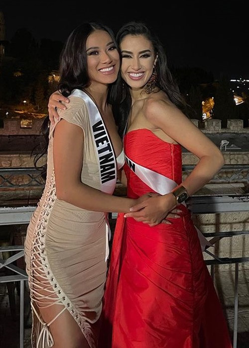 Bước sang ngày thứ 5 tham gia cuộc thi, Kim Duyên tỏ ra hòa nhập rất nhanh. Ảnh: Instagram Sarah Loinaz