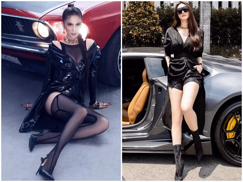 Trước nghi vấn cướp bồ của Ngọc Trinh, Khánh My phủ nhận. “Tôi không biết từ đâu có tin đồn ác ý như thế. Mới đây tôi còn thấy người ta gọi mình là “yêu nhền nhện” nữa. Thật quá đáng”, cô bức xúc. Ảnh: FBNV