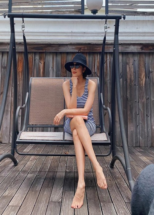 Nữ diễn viên giữ kín thông tin bầu bí như hai lần trước.