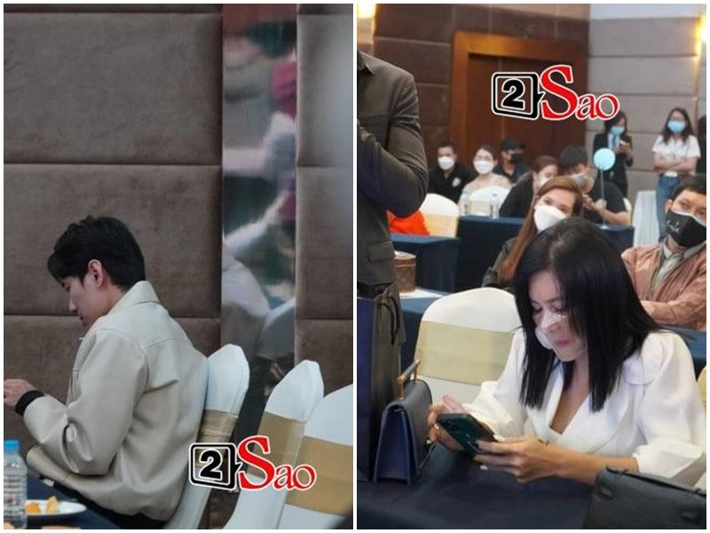 Chiều 1/12, tại buổi họp báo ra mắt một gameshow, Cát Phượng - Kiều Minh Tuấn đến và đi không cùng thời điểm, thậm chí không có tương tác nào. Việc cặp đôi “chị em” ngó lơ nhau làm dấy nghi vấn tình cảm của hai người này rạn nứt. Ảnh: Vietnamnet