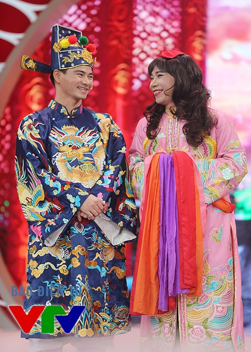 Bên cạnh đó, nét diễn của Công Lý trong Táo Quân được khen diễn như không diễn. Ngoài ra, nam nghệ sĩ còn tung hứng ăn ý với Xuân Bắc trong vai Nam Tào. Ảnh: VTV