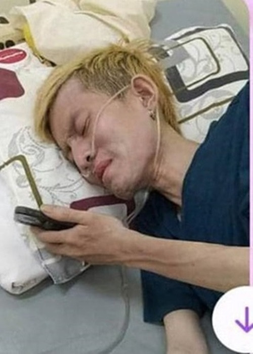 Nhiều người xót xa trước hình ảnh Chí Thành hốc hác vì bệnh tật. Ảnh: FB bạn Chí Thành