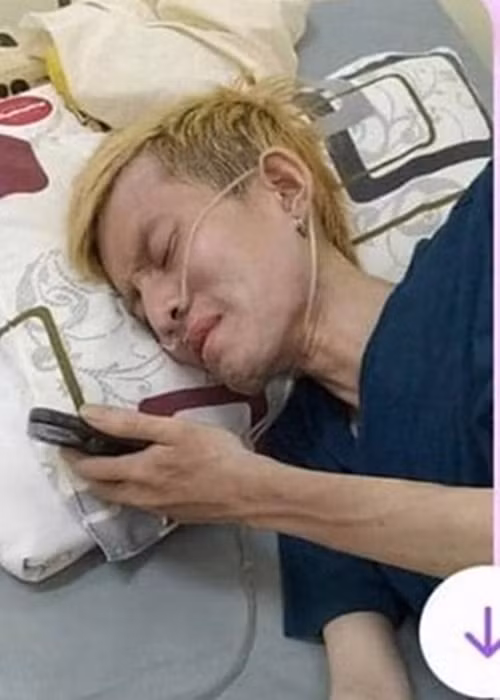 Nhiều người xót xa trước hình ảnh Chí Thành hốc hác vì bệnh tật. Ảnh: FB bạn Chí Thành