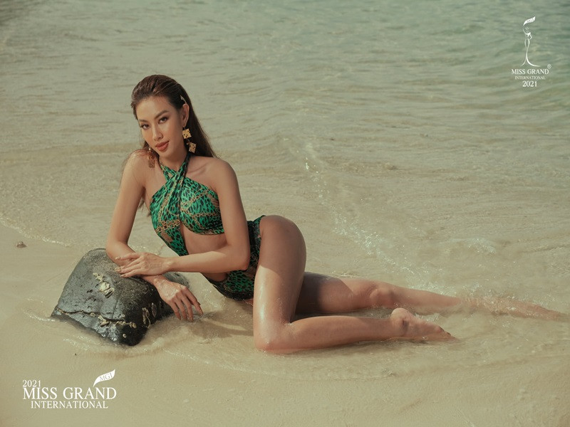Trước khi đăng quang Hoa hậu Hòa bình Quốc tế 2021, Thùy Tiên từng trắng tay tại cuộc thi Hoa hậu Quốc tế 2018. Ảnh: Miss Grand International