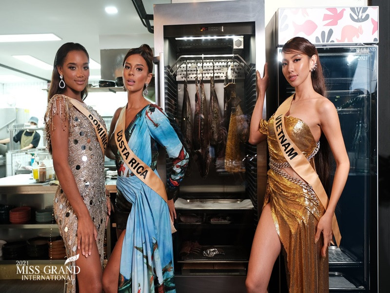 Nhan sắc quyến rũ, sắc sảo của Thùy Tiên hút ống kính của ban tổ chức. Ảnh: Miss Grand International