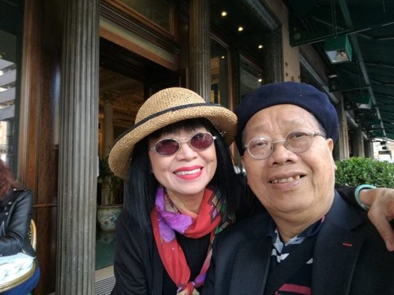 Danh ca Bạch Yến luôn chăm lo cho sức khỏe cho chồng, nhất là sau khi ông bị ung thư máu, tiểu đường, suy thận, áp huyết cao năm 2017. Ảnh: Người lao động