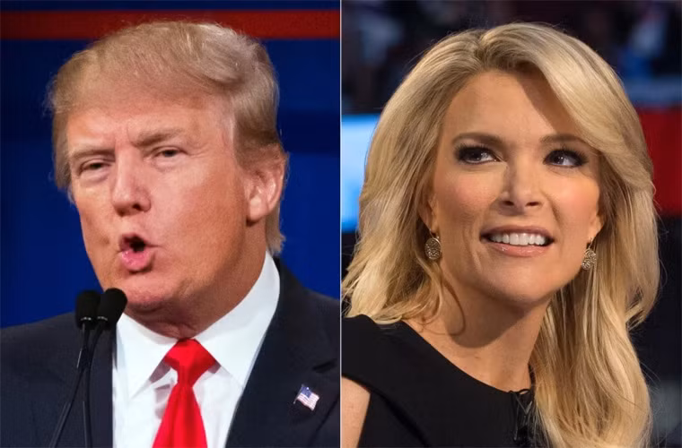 Mới đây nhất, trong cuộc tranh luận trong cuộc tranh cử tổng thống Mỹ 2016 của đảng Cộng hòa, Kelly đã hỏi ứng cử viên tổng thống Donald Trump về những lời bình luận coi rẻ, chê bai phụ nữ. Đáp lại ông Trump nói rằng người dẫn của Fox “phọt máu ra đằng mắt, phọt máu ra khắp cơ thể cô ta” để mô tả cách MC này đặt câu hỏi với ông.