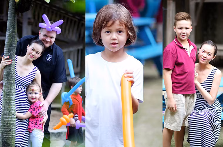 Người mẫu Ngọc Nga là cái tên đình đám một thời trong làng mẫu cùng với Xuân Lan, Dương Yến Ngọc, Ngọc Thúy… Cách đây gần 10 năm, sau khi kết hôn với một doanh nhân người Australia kém cô 2 tuổi, Ngọc Nga lui về chăm sóc gia đình. Ba nhóc tì nhà Ngọc Nga rất đáng yêu, cậu con trai lớn 8 tuổi, bé ở giữa 6 tuổi và công chúa út 4 tuổi.