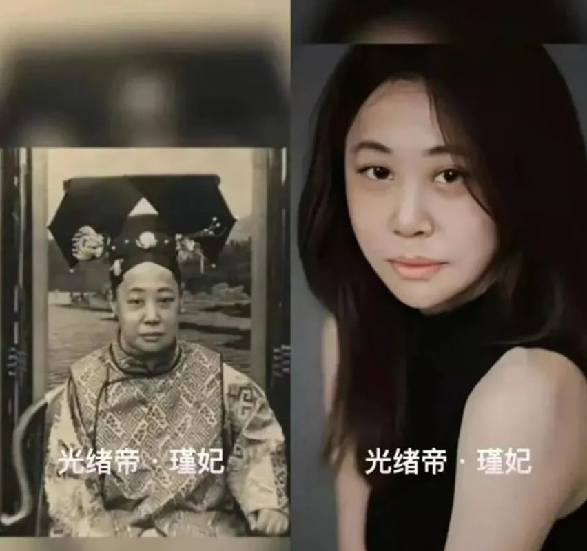 Cẩn Phi là phi tần của hoàng đế Quang Tự. Hình ảnh mô phỏng thời hiện đại cho thấy bà cũng là một tuyệt sắc giai nhân.