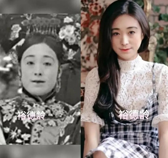 Bên phải ảnh là hình ảnh thế kỷ 21 phục dựng bằng AI của Dụ Dung Linh - nữ quan của Từ Hi thái hậu. Khí chất tao nhã của mỹ nhân này thu hút sự chú ý của nhiều người.