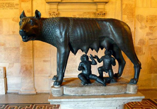 Con sói cái đã dùng sữa của mình nuôi Romulus và Remus trong một khoảng thời gian cho đến khi họ được một người chăn cừu mang về chăm sóc.