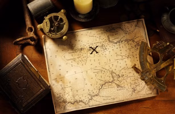 Theo các ghi chép, một người đàn ông tên là Thomas Jefferson Beale đã tìm ra kho báu này năm 1818 ở Colorado, Mỹ. Về sau, ông đem kho báu khổng lồ trên chôn giấu ở một địa điểm bí mật tại Bedford, Virginia.