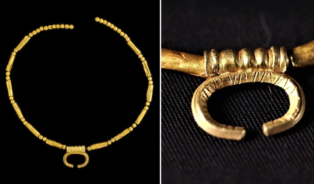 Vào ngày 3/4 vừa qua, lần đầu tiên bộ trang sức cổ đại bằng vàng trên được trưng bày tại Đại hội Khảo cổ lần thứ 48. Sự kiện này do Cơ quan Cổ vật Israel, Hiệp hội Thám hiểm Israel và Hiệp hội Khảo cổ Israel tổ chức tại Jerusalem.