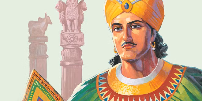 Cụ thể, hoàng đế Ashoka nổi tiếng với tài cầm quân. Ông đã đích thân dẫn quân chinh chiến nhiều năm nhằm mở rộng bờ cõi lãnh thổ và bảo vệ giang sơn. Theo đó, ông chứng kiến sự hưng thịnh - suy tàn của nhiều nước.