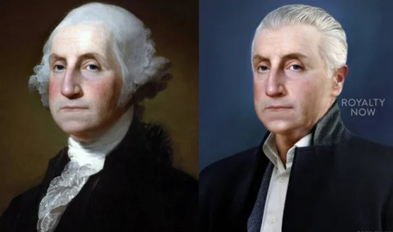 Tổng thống đầu tiên của nước Mỹ George Washington.
