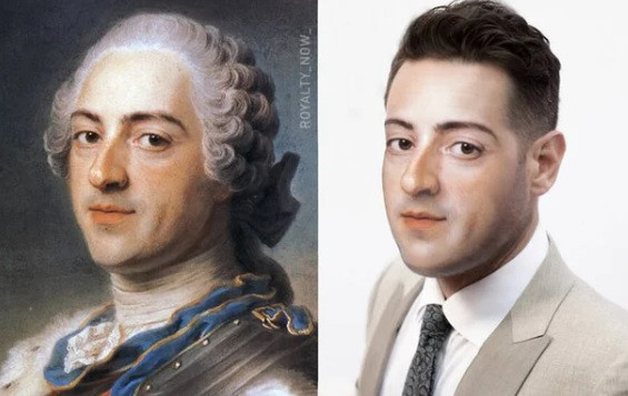 Gương mặt hiện đại của Vua Louis XV nổi tiếng nước Pháp.