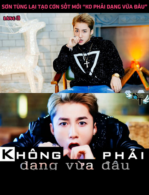 Mới đây, Sơn Tùng MTP vừa trình làng ca khúc mới có nhan đề rất lạ là "Không phải dạng vừa đâu". Nhan đề bài hát độc đáo và sự nổi tiếng của Sơn Tùng MTP đã khiến sản phẩm mới này được đón nhận nồng nhiệt. "Không phải dạng vừa đâu" cũng bất ngờ trở thành câu cửa miệng của giới trẻ Việt. Câu cửa miệng này hiện tại đã xuất hiện tràn lan trên mạng và được giới trẻ sử dụng ở mọi lúc, mọi nơi.