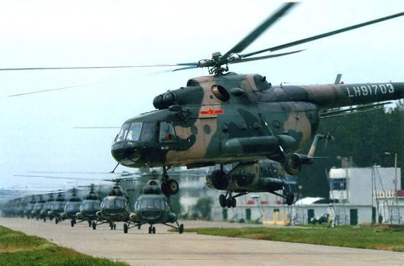 Ngoài ra, xét từ góc độ xây dựng sức mạnh quân sự toàn diện, 10 năm tới Trung Quốc sẽ cần hơn 4.000 máy bay trực thăng các loại, đây là con số rất lớn. Khó có thể chỉ dựa vào các doanh nghiệp công nghiệp quân sự trong nước, để thực hiện điều này một mình do vậy Trung Quốc vẫn cần phải dựa vào Nga để đạt được mục tiêu mong muốn. Ảnh: Trực thăng Mi-171 của Không quân Trung Quốc - Nguồn: Sina