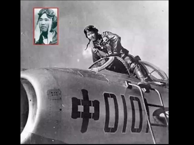 Trung úy phi công Zizhong, người lái chiếc J-5 đã bị 12 máy chiếc F-86 của Đài Loan bao vây. Wang Zizhong đã bắn rơi 2 chiếc F-86, nhưng máy bay của anh đã bị trúng tên lửa tầm nhiệt AIM-9B Sidewinder và đã hy sinh khi mới 31 tuổi. Zizhong trở thành phi công đầu tiên trong lịch sử thế giới, bị trúng tên lửa không đối không. Ảnh: Phi công Zizhong và chiếc J-5 – Nguồn: Sina