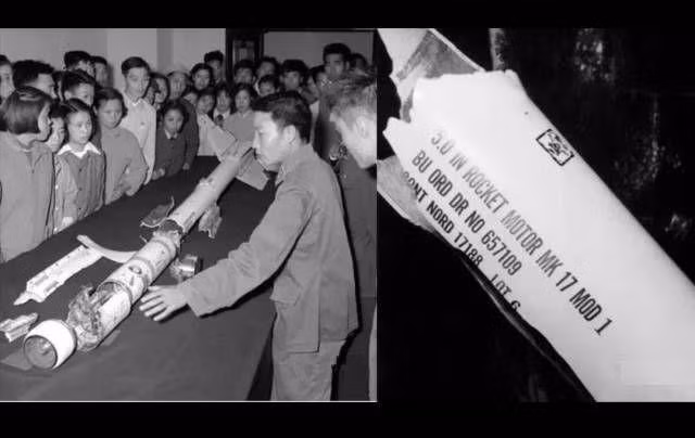 Ngay sau khi hạ cánh, quả tên lửa trên lập tức được chuyển về Bộ tư lệnh Không quân Trung Quốc. Ngày 3/10/1958, các kỹ sư Trung Quốc bắt đầu “mổ xẻ” để sao chép và đặt tên là “Đề án 55”. Lãnh đạo Quân đội Trung Quốc yêu cầu quả tên lửa sao chép đầu tiên phải được chế tạo trước ngày 25/11 năm đó. Ảnh: Quả tên lửa Sidewinder mà Trung Quốc thu được – Nguồn: Sina