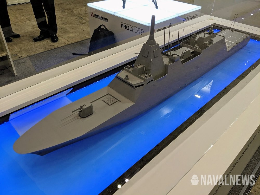 Thứ hai là giá thành của 30FFM rẻ, theo thông báo, giá thành của hai chiếc 30FFM do Nhật Bản đặt hàng ban đầu chỉ là 467 triệu USD, sau đó giảm giá xuống khoảng 441 triệu USD. Ảnh: Đồ họa khinh hạm lớp 30FFM - Nguồn:Navalnews.