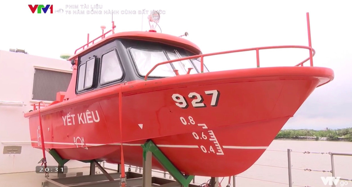 Ảnh: Xuồng cao tốc trên tàu Yết Kiêu dành cho nhiệm vụ tiếp cận mục tiêu - Nguồn: VTV.