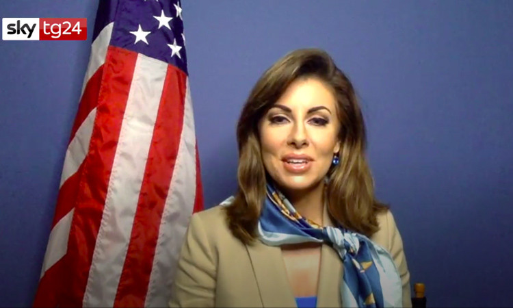 Phát ngôn viên Bộ Ngoại giao Mỹ Morgan Ortagus cho rằng, hành động của Bắc Kinh "không mang tính xây dựng" và khẳng định, các thương vụ bán vũ khí "hỗ trợ yêu cầu phòng vệ chính đáng của Đài Bắc". Ảnh: Phát ngôn viên Bộ Ngoại giao Mỹ Morgan Ortagus - Nguồn: Wikipedia.