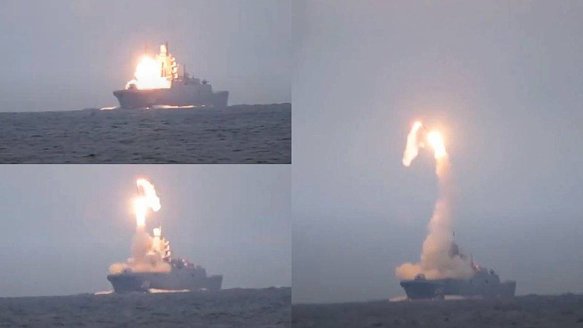 Bộ Quốc phòng Nga ngày 11/12 thông báo, khinh hạm Marshal Gorshkov của Hải quân Nga một lần nữa phóng thử tên lửa hành trình siêu vượt thanh Zircon. Nguồn ảnh: BMDP.