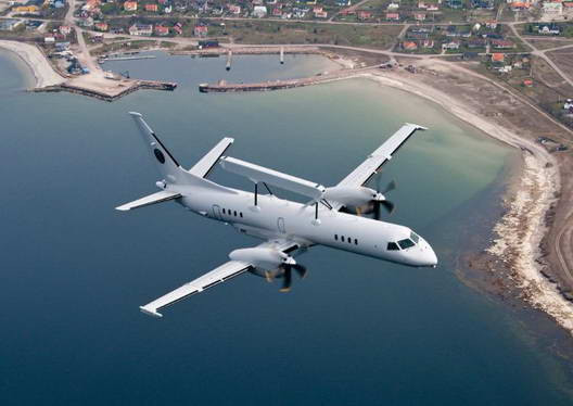 Trong cuộc đụng độ trên không giữa Ấn Độ và Pakistan ở khu vực Balakot vào ngày 27/2/2019, Không quân Pakistan đã sử dụng các máy bay AWACS này để chỉ huy và điều khiển 25 máy bay chiến đấu chiến đấu chống lại Không quân Ấn Độ. Ảnh: AWACS Saab-2000 Erieye của Không quân Pakistan - Nguồn: Wikipedia.