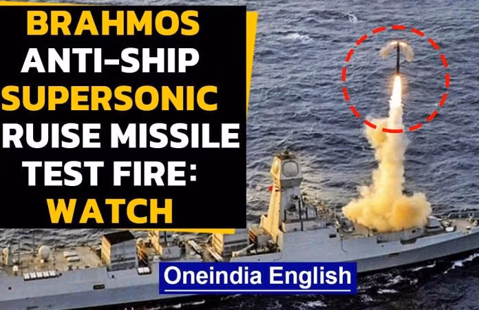 Đánh giá từ các cuộc thử nghiệm tên lửa BrahMos trong hai năm qua cho thấy, tên lửa BrahMos phiên bản mới đã hoàn thiện hơn. Với tầm bắn 450 km, cùng tốc độ bay Mach 3, tên lửa này thực sự có thể được coi là tên lửa chống hạm hàng đầu thế giới. Ảnh: Khinh hạm INS Chennai phóng tên lửa hành trình chống hạm BrahMos - Nguồn: Wikipedia.