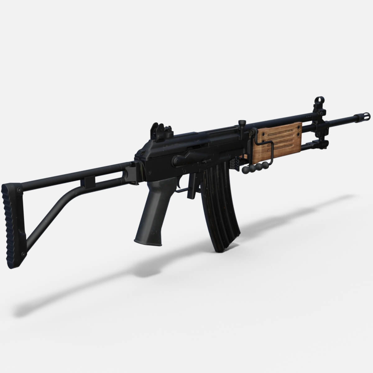 Tiếp theo là mẫu súng IMI Galil của Israel, sau những trải nghiệm tồi tệ với mẫu súng FN FAL, người Israel đã chọn mẫu súng trường AK để làm nền tảng thiết kế súng trường thế hệ tiếp theo của mình, và họ đã lựa chọn mẫu Galil sử dụng loại đạn 5,56×45 NATO. Nguồn ảnh: Sina.