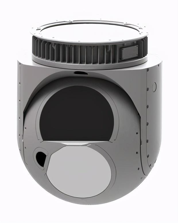 Những chiếc UAV TB-2 trên danh nghĩa được sản xuất tại Thổ Nhĩ Kỳ, nhưng công nghệ quang điện, động cơ, hệ thống vũ khí đều mua của nước ngoài; mặc dù hệ thống vũ khí gần đây đã được chuyển giao cho Thổ Nhĩ Kỳ, nhưng công nghệ quang điện tử vẫn dựa phụ thuộc vào công ty Beraketa của Canada; đầu dò hồng ngoại là của FLIR (Mỹ); động cơ là từ Rotax 912 của Áo. Ảnh: Tháp quang điện của UAV TB-2. Nguồn: Wikipedia.