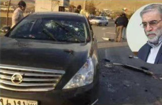 Theo tin từ tờ Global Times, ngoài việc phát hiện vũ khí do Israel sản xuất tại hiện trường vụ tấn công, Bộ Quốc phòng Iran cũng tuyên bố rằng, họ đã có được "manh mối mới" về danh tính của kẻ tấn công, và thông tin liên quan "sẽ sớm được công bố". Ảnh: Chiếc ô tô chở Fakhrizadeh và hiện trường vụ ám sát - Nguồn: IRNA