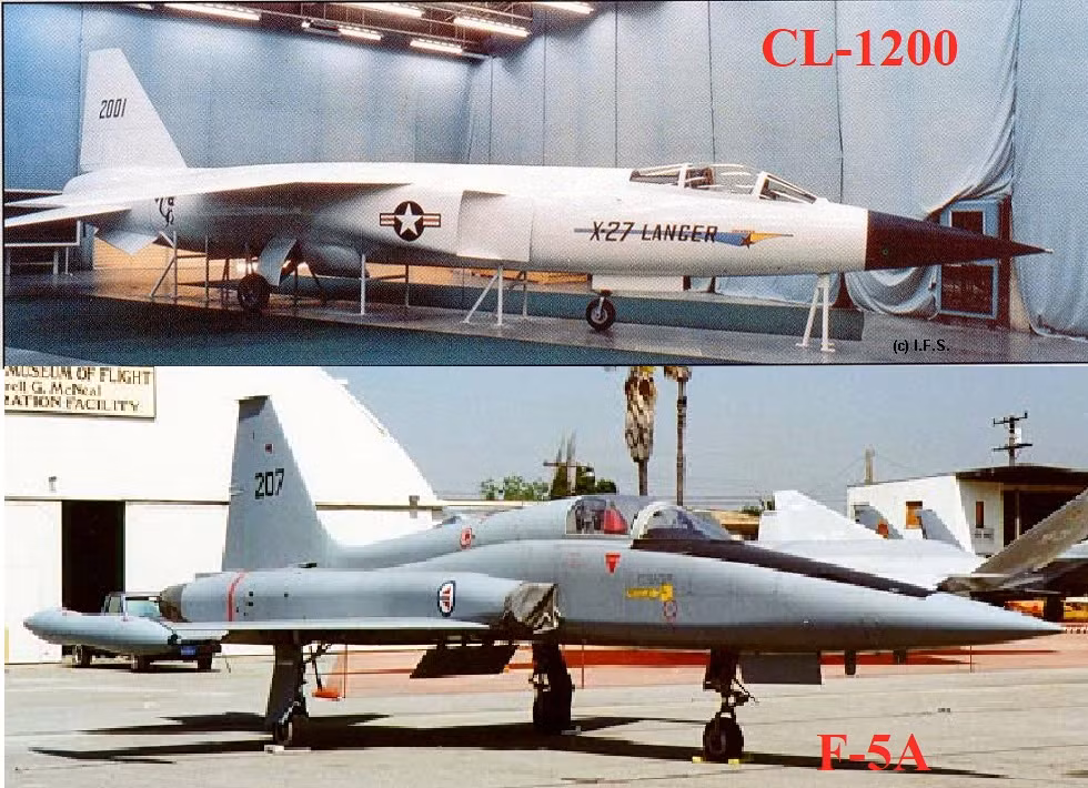 Lockheed đã đưa CL-1200 vào cuộc thi nhằm chọn ra một chiếc máy bay chiến đấu xuất khẩu cho các đồng minh của Mỹ. Nhưng chiếc F-5E của Northrop đã chiến thắng trong cuộc thi, và Lockheed đã loại bỏ khái niệm CL-1200, chỉ sản xuất một bản mô phỏng của chiếc máy bay này. Nguồn ảnh: Warhistory.