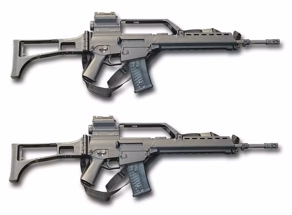 Mẫu súng trường tiến công được đánh giá tốt nhất là khẩu G36, được thiết kế bởi Heckler &amp; Koch để thay thế súng trường tiến công G3 trong trang bị của Quân đội Đức. Kể từ năm 1995, G36 là súng trường bộ binh tiêu chuẩn của các lực lượng vũ trang Đức. Vũ khí này rất thành thành công trong xuất khẩu, hiện đã được hơn 40 quốc gia trên thế giới sử dụng.