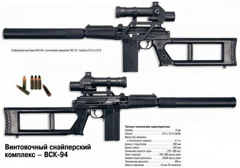Một trong những cải tiến lớn của vũ khí bắn tỉa là việc thiết kế và phát triển các loại đạn bắn tỉa mới; để tăng hiệu ứng sát thương của đạn, các thiết kế tăng cỡ nòng và sử dụng các vật liệu mới để chế tạo đạn, ví dụ sử dụng lõi đạn bằng vonfram thay vì bằng thép như trước. Ảnh: Súng bắn tỉa VSK-94 của Nga sử dụng đạn 9x39 mm của Nga - Nguồn: Topwar