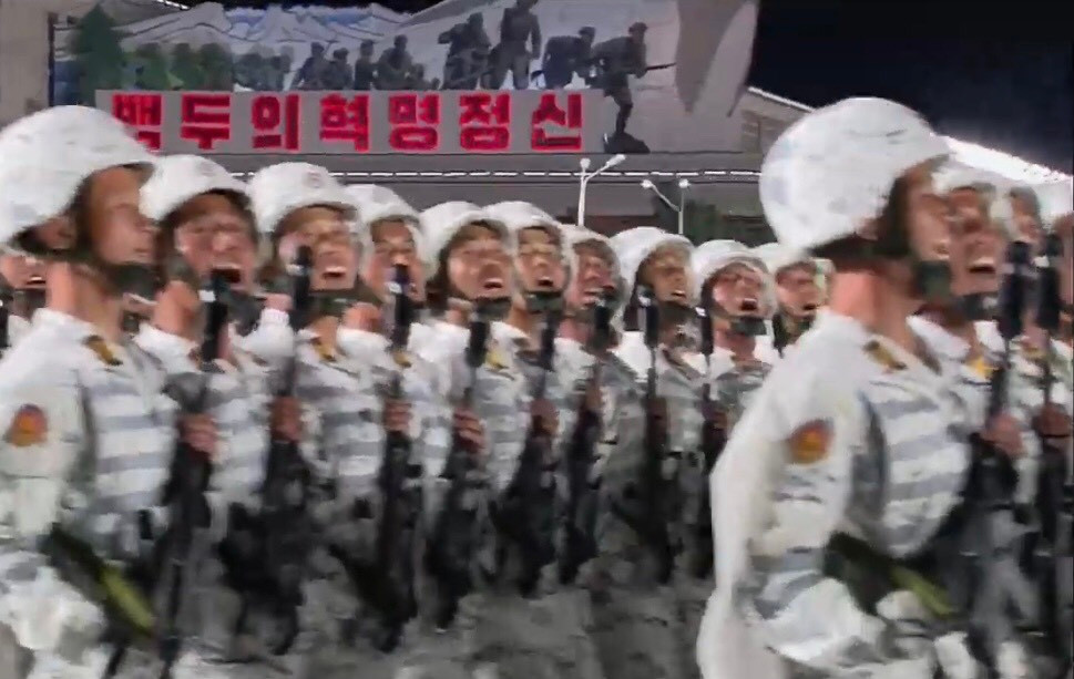 Khối chiến sĩ tác chiến tại khu vực hàn đới. Chiến sĩ mang mặc quần áo ngụy trang màu trắng đặc trưng kết hợp họa tiết Digital thưa thớt, cực kỳ phù hợp với chiến đấu và ẩn nấp trong địa hình tuyết dày bao phủ, cùng với áo chống đạn kiêm áo mang trang bị và mũ chống đạn đồng bộ giúp nâng cao tính ngụy trang. Súng trường Type-88 cũng được trang bị loại ống giảm thanh chuyên biệt kiểu mới giúp bớt bộc lộ vị trí của chiến sĩ khi tác xạ.