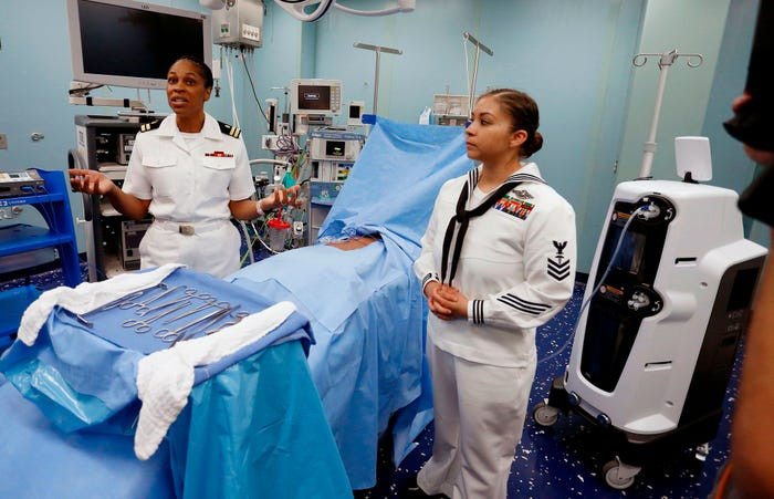 Theo những thông tin mới nhất được truyền thông Mỹ đăng tải, hiện một trong hai tàu bệnh viện của Mỹ là chiếc USNS Comfort đã có mặt tại New York, sẵn sàng ứng phó với dịch bệnh. Nguồn ảnh: NavyLive.