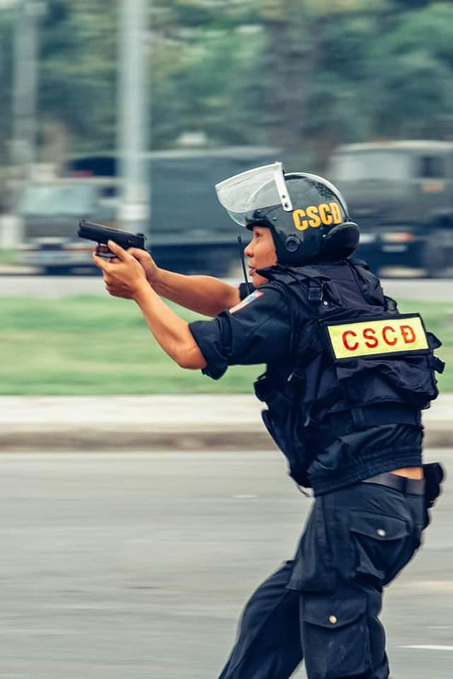 Đây là một trong những lợi thế rất lớn đối với lực lượng cảnh sát cơ động khi môi trường tác chiến của lực lượng này chủ yếu trong không gian hẹp hoặc môi trường phức tạp. Nguồn ảnh: Văn Quý Đức.