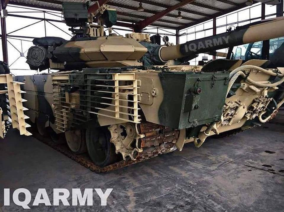 Cùng là phiên bản xe tăng chủ lực T-90S/SK giống như phiên bản mà Việt Nam sở hữu, tuy nhiên T-90S/SK phiên bản được quân đội Iraq sử dụng được cho là "tối ưu nhất" của dòng T-90S. Nguồn ảnh: QQ.