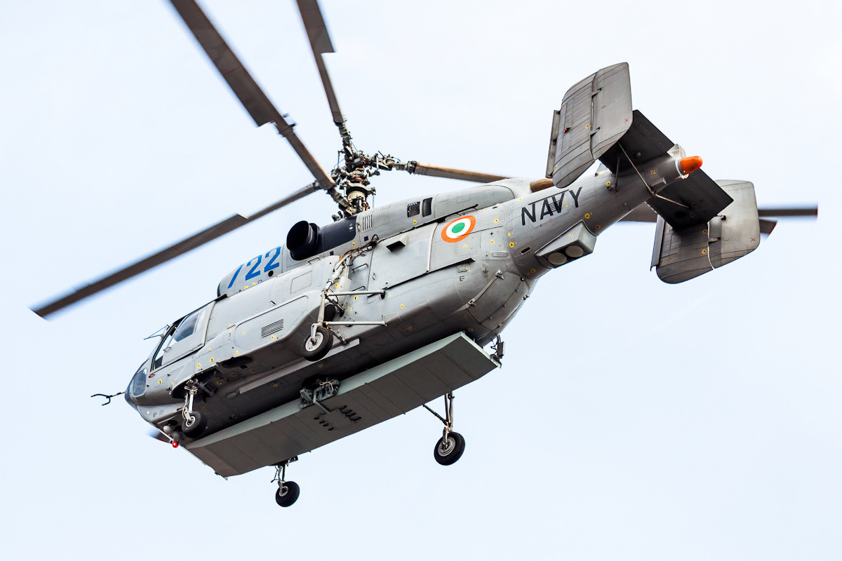 Trực thăng Ka-31R là phiên bản cải tiến từ Ka-31 - loại trực thăng cảnh báo sớm và điều khiển chỉ huy trên không được mệnh danh là "radar bay" ra đời từ thời Liên Xô. Nguồn ảnh: Rumil.