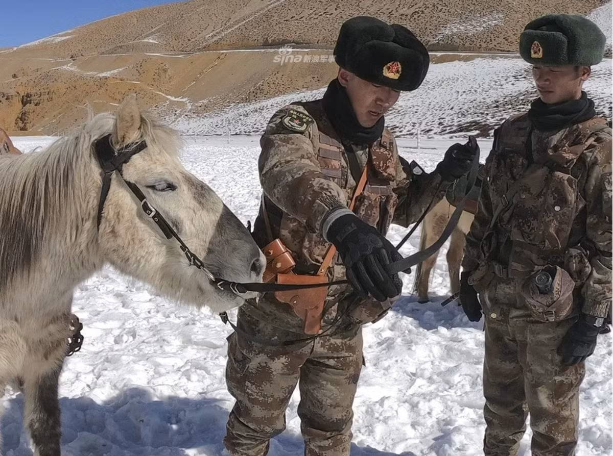 Thậm chí ở những khu vực trống trải, ngựa tuần tra còn có thể trở thành vật che chắn cho người lính khi đấu súng với kẻ thù. Nguồn ảnh: Sina.